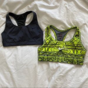 💙2 for $60💙 2 Nike Sports Bras (Yellow and Grey)